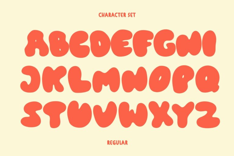bubble font