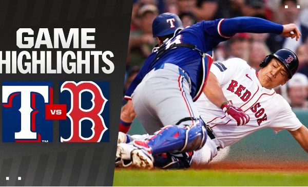 Texas rangers vs red sox match player stats​